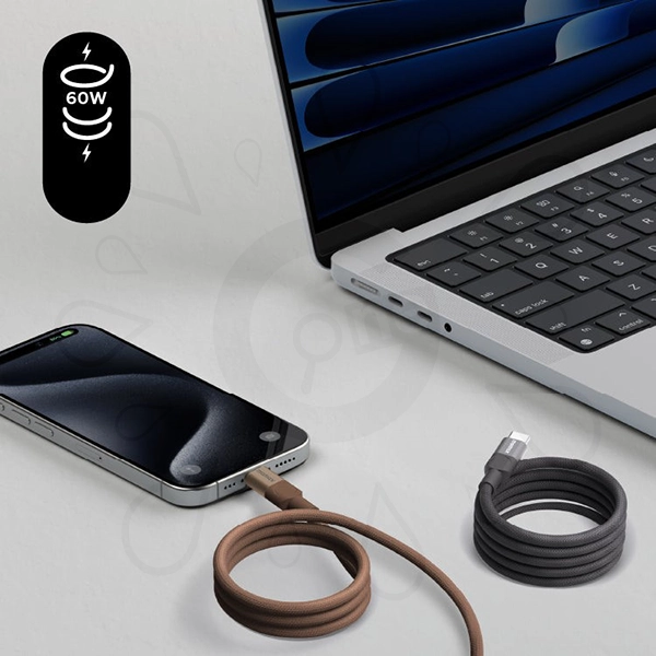 Momax Mag.link 60W USB-C to USB-C Magnetic Cable - Image 4