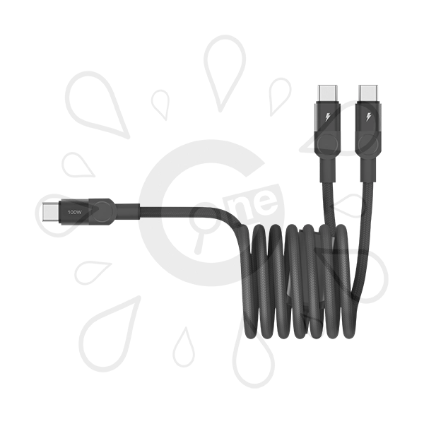 Momax Mag.link 100W USB-C to Dual USB-C 2M Magnetic Cable - Image 3