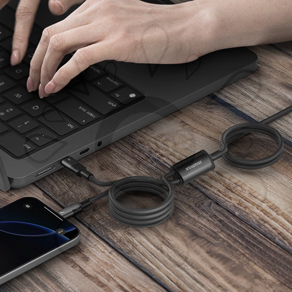 Momax Mag.link 100W USB-C to Dual USB-C 2M Magnetic Cable - Image 10