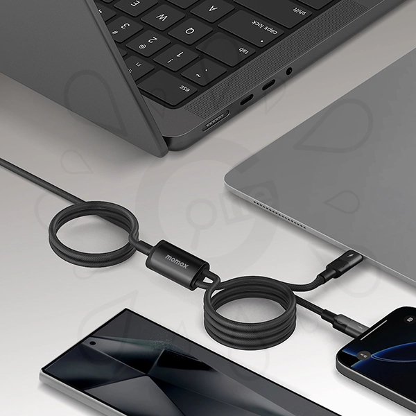 Momax Mag.link 100W USB-C to Dual USB-C 2M Magnetic Cable - Image 11