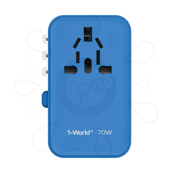 Momax 1-World+ 3-Port Travel GaN Charger With Built-in USB-C Cable 70W - Image 6