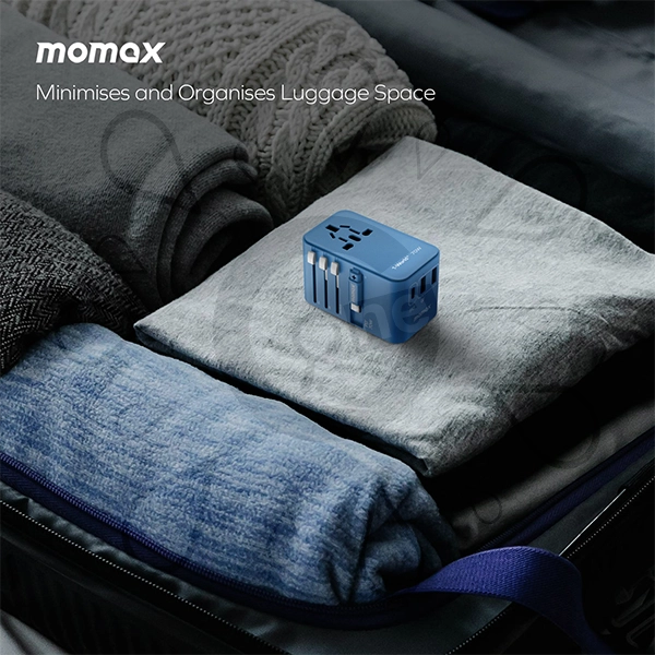 Momax 1-World+ 3-Port Travel GaN Charger With Built-in USB-C Cable 70W - Image 13