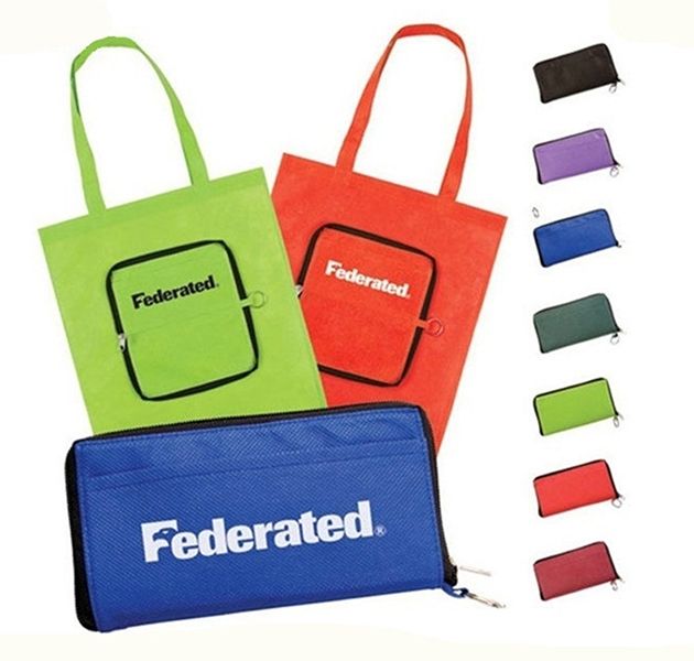 Zipper Foldable Non-Woven Bag
