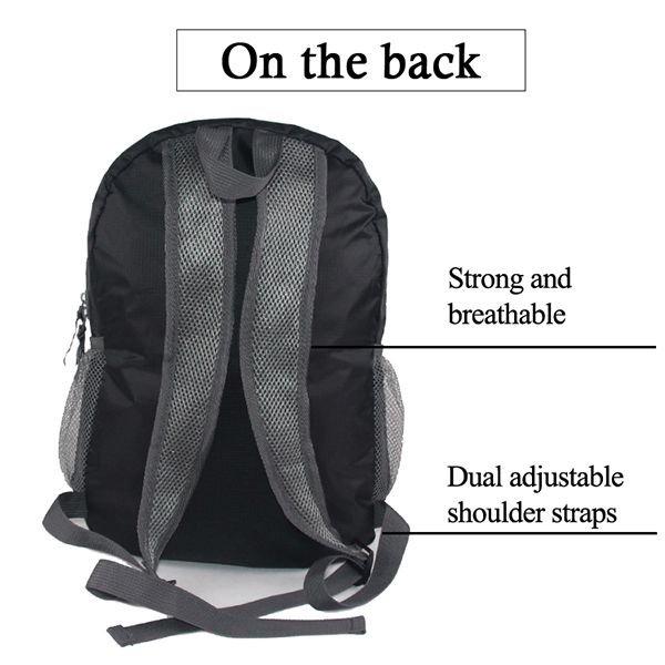 Lightweight Foldable Nylon Backpack - Image 5