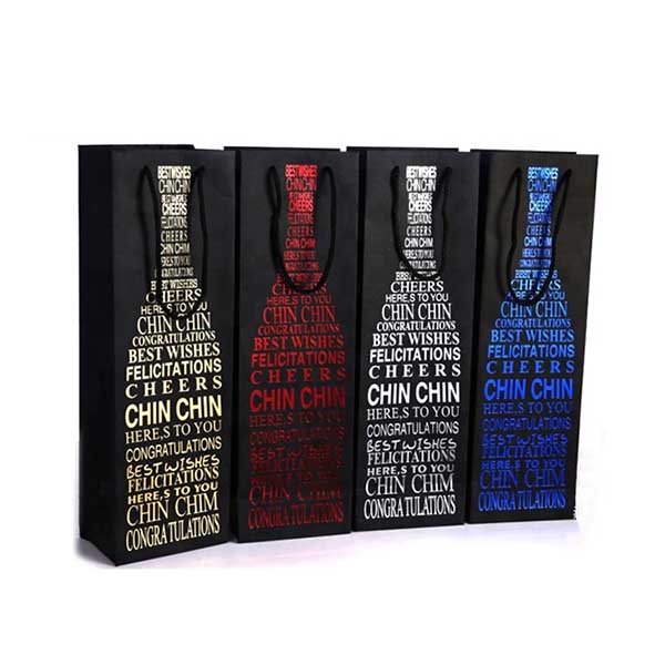 Premium Wine Paper Bag - Image 2