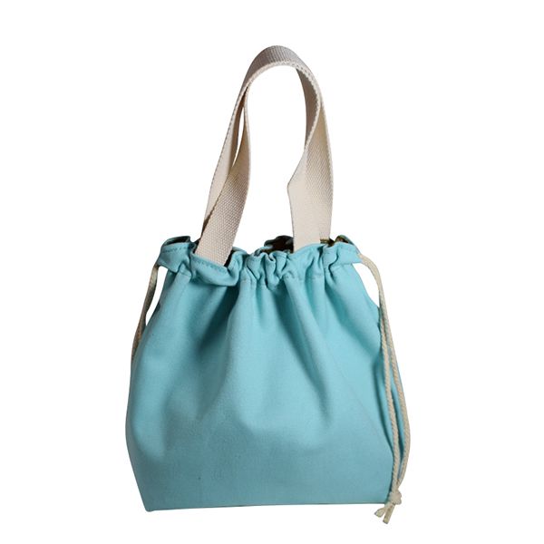 Canvas Drawstring Lunch Box Bag
