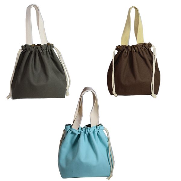 Canvas Drawstring Lunch Box Bag - Image 5
