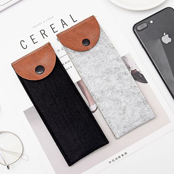 Literary Aesthetic Felt Pencil Case