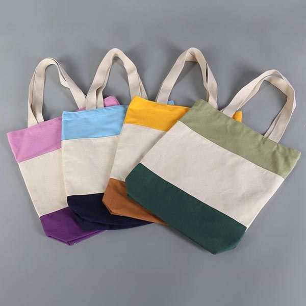 Tri-Color Canvas Tote - Image 3