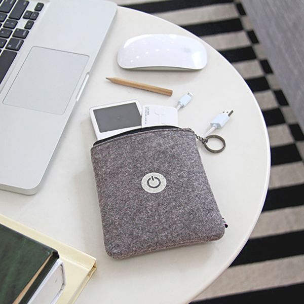 Zippered Felt Pouch - Image 4