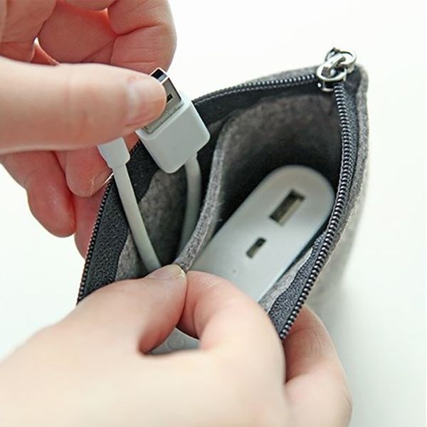 Zippered Felt Pouch - Image 6