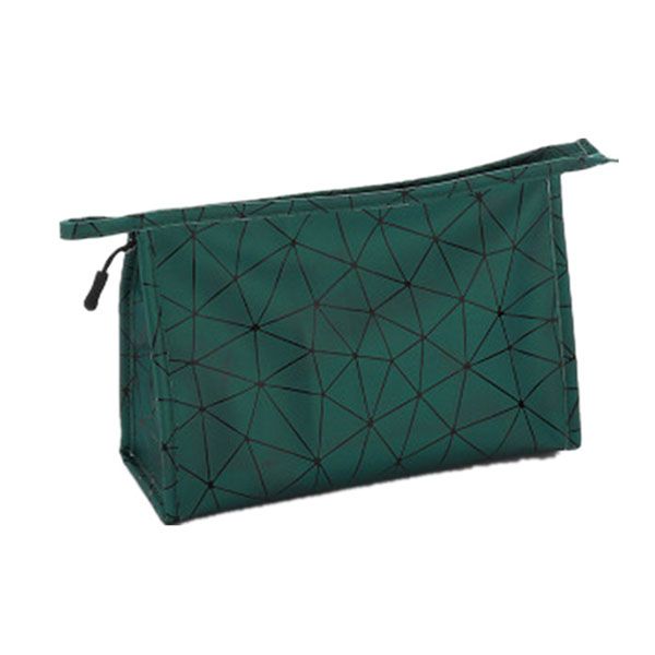 Diamond Pattern PU Cosmetic Bag - Image 10