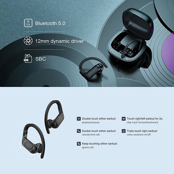QCY Earhook Wireless Earphones - Image 5