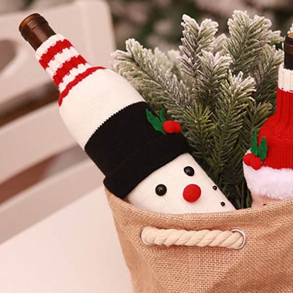 Christmas Knitted Wine Bottle Cover - Image 2