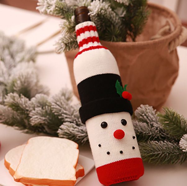Christmas Knitted Wine Bottle Cover - Image 5