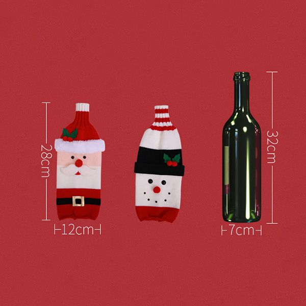 Christmas Knitted Wine Bottle Cover - Image 6