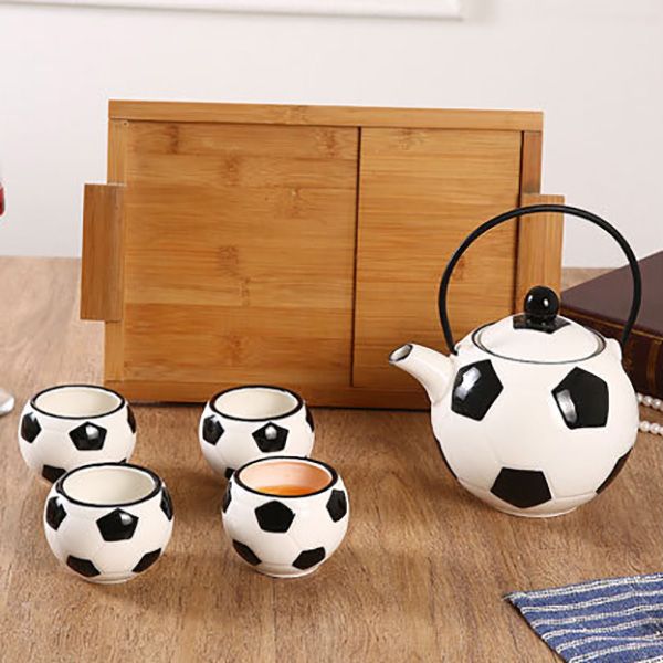 Football Ceramic Tea Set - Image 2