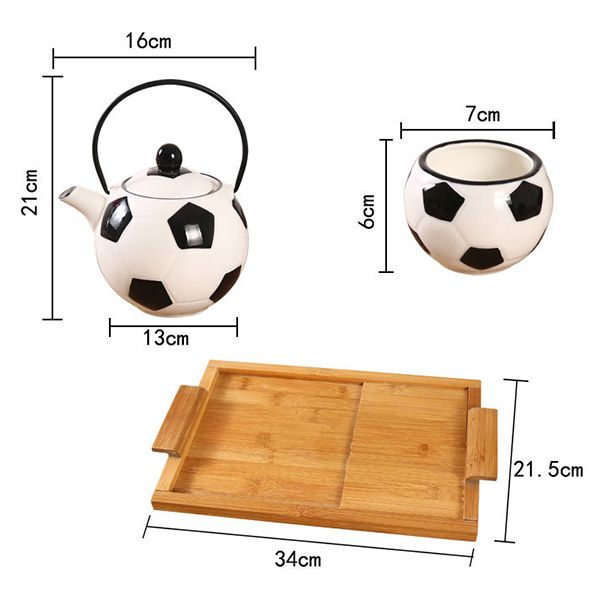 Football Ceramic Tea Set - Image 7