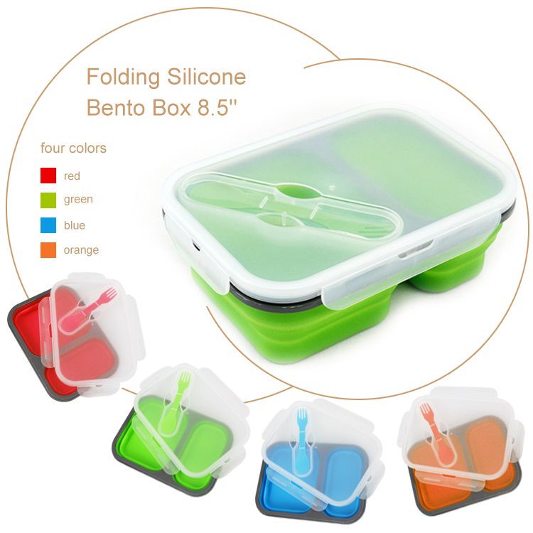 Foldable Lunch Box with Utensils