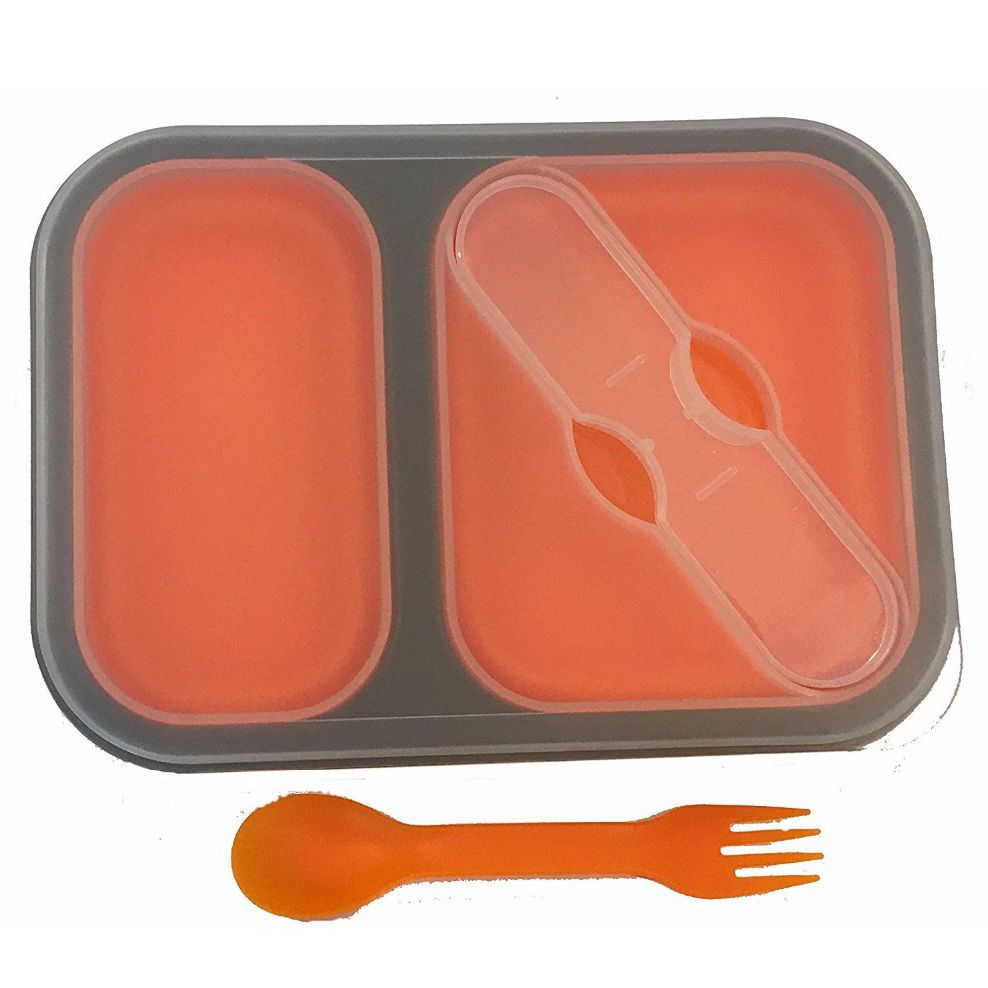 Foldable Lunch Box with Utensils - Image 2