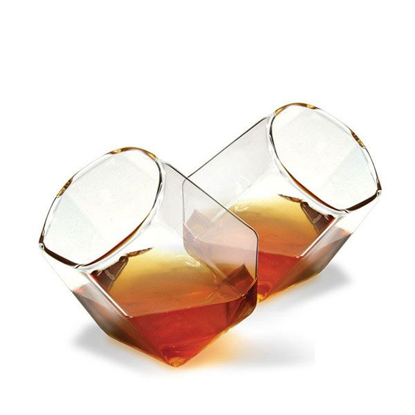 Diamond-Shaped Whiskey Glass