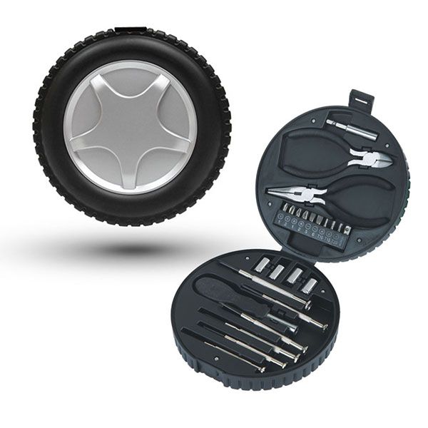 Tire-Shaped 24-Piece Tool Set