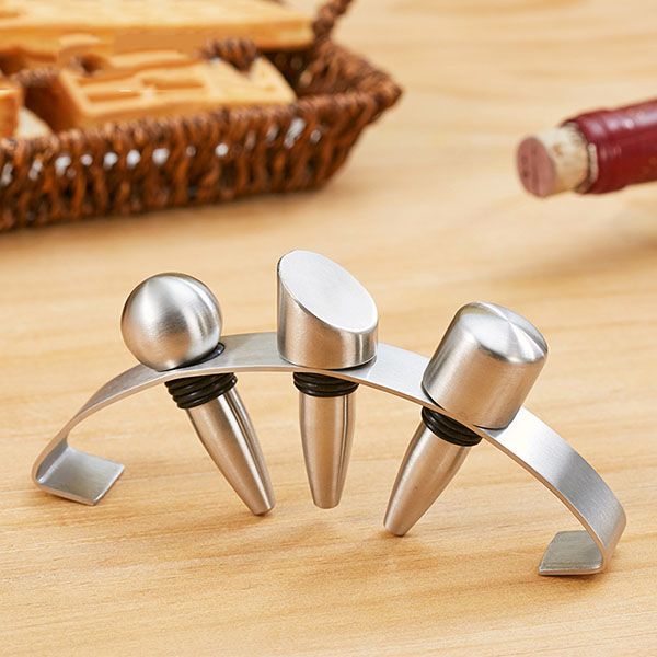 Stainless Steel Wine Stopper Set