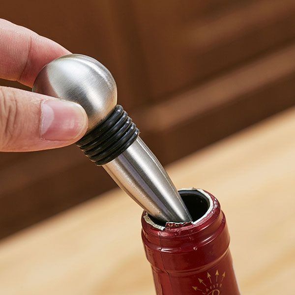 Stainless Steel Wine Stopper Set - Image 2