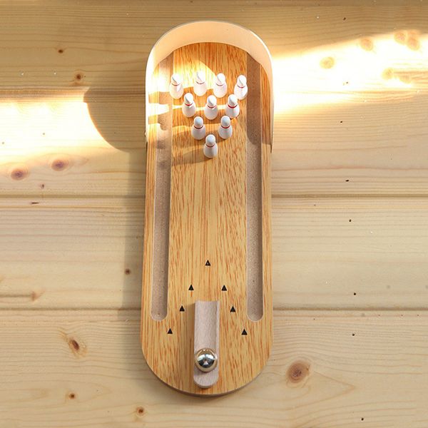Mini Wooden Bowling Game - Image 3