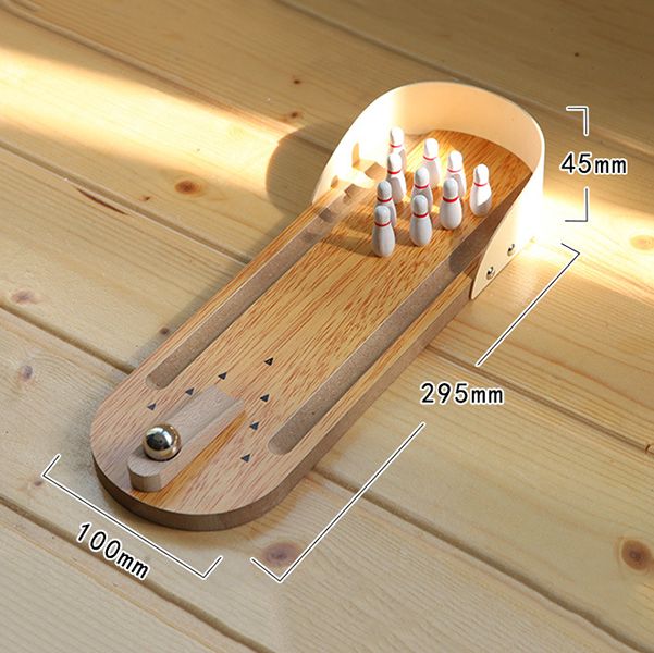 Mini Wooden Bowling Game - Image 4