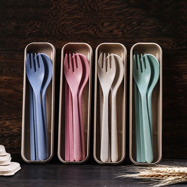 Wheat Straw Cutlery Set - Image 2