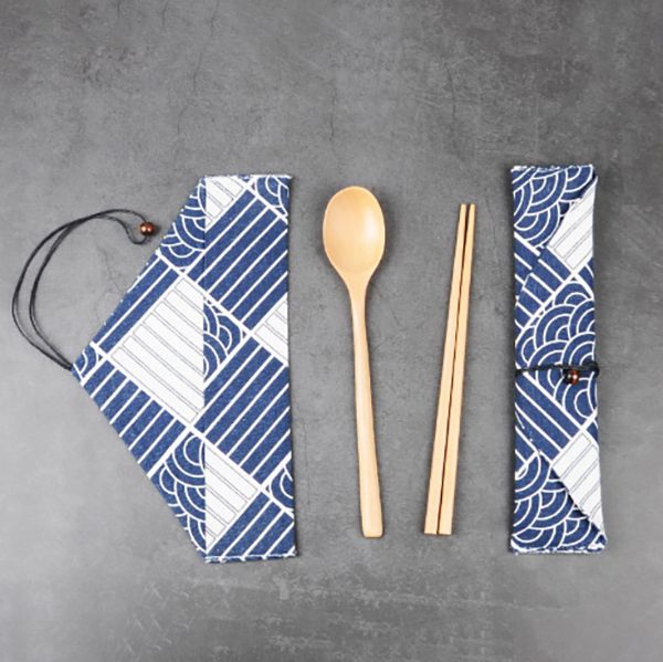 Japanese Wooden Utensil Set - Image 2