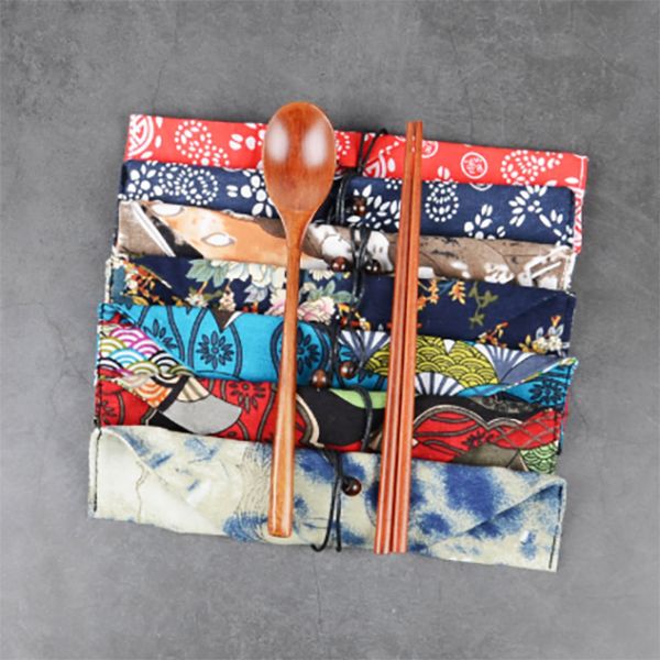 Japanese Wooden Utensil Set - Image 3