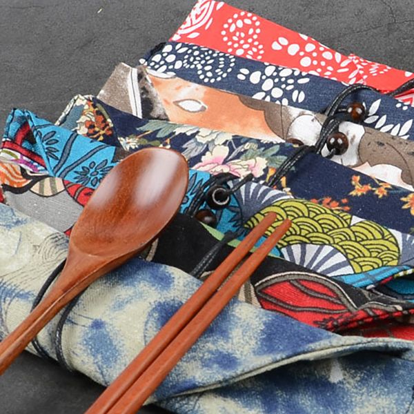 Japanese Wooden Utensil Set - Image 4