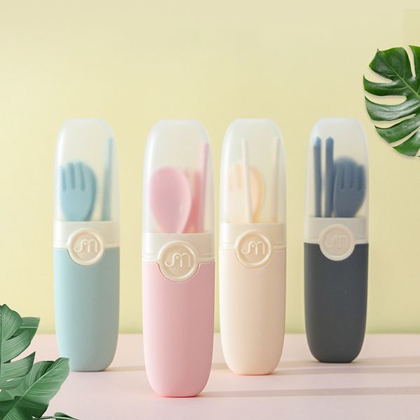 Colorful Wheat Straw Cutlery Set - Image 4