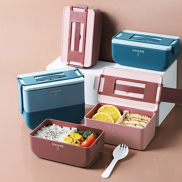 Japanese Double-Layer Bento Box - Image 2