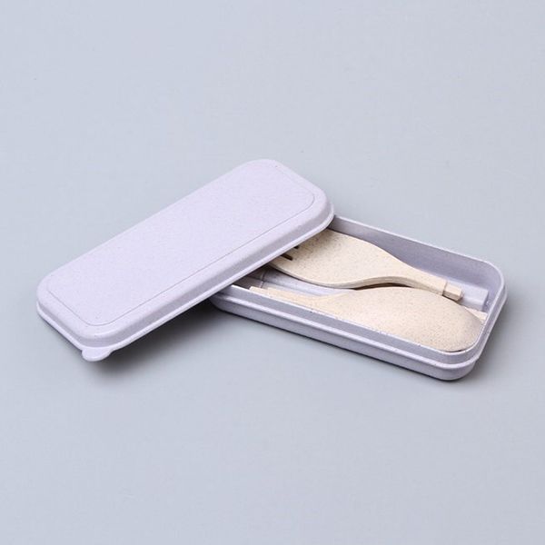 Foldable Wheat Straw Cutlery Set