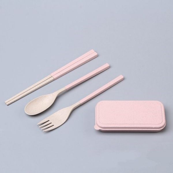 Foldable Wheat Straw Cutlery Set - Image 6