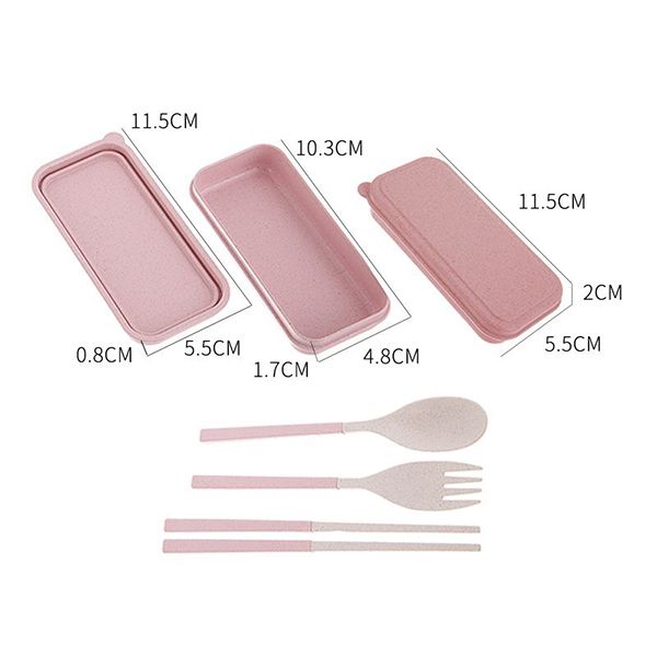 Foldable Wheat Straw Cutlery Set - Image 8