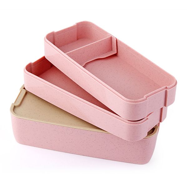 Three-Tier Wheat Straw Lunch Box - Image 6