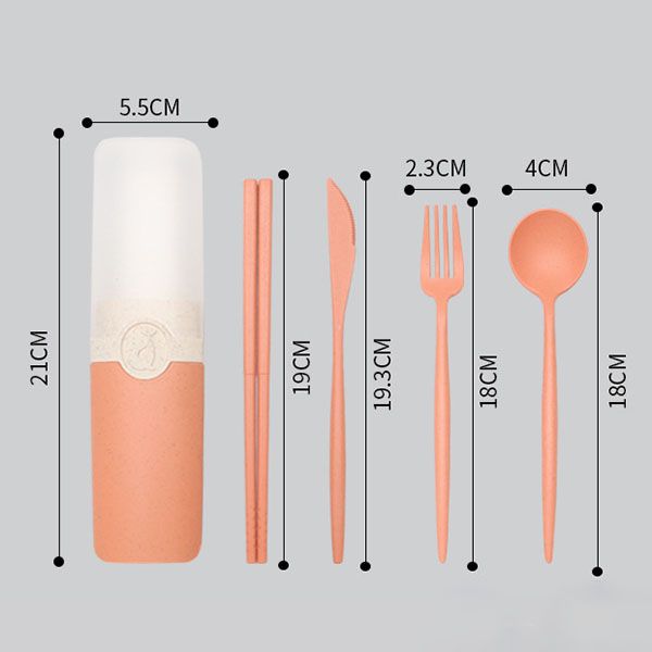 Morandi Wheat Straw Utensil Set - Image 6