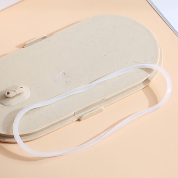 Wheat Straw Double-Layer Lunch Box - Image 5