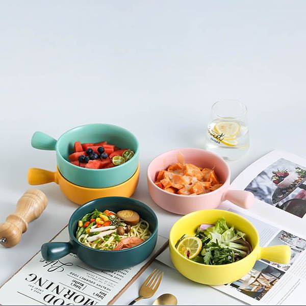 Ceramic Baking Bowl with Handle - Image 3