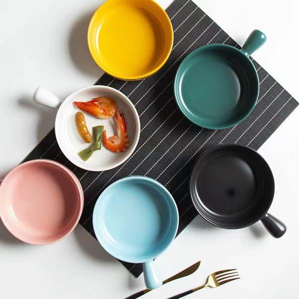 Ceramic Baking Bowl with Handle - Image 5