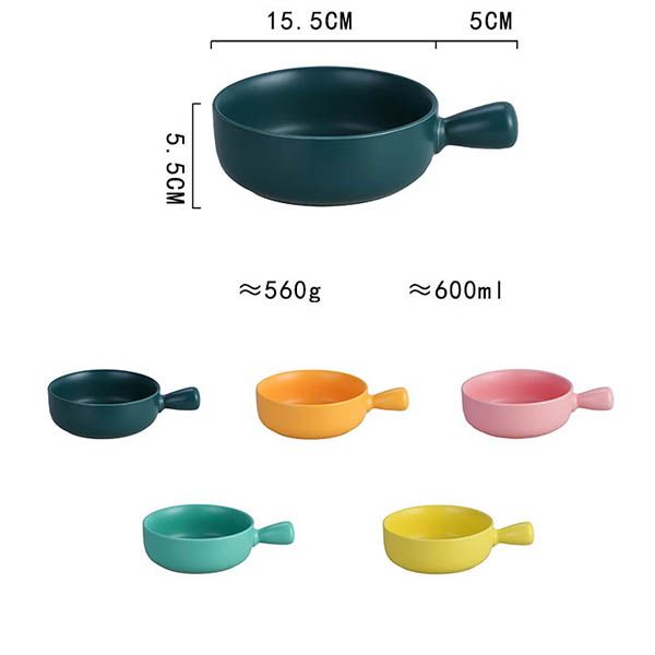 Ceramic Baking Bowl with Handle - Image 9