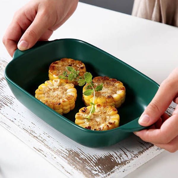 Nordic Dual Handle Ceramic Baking Dish - Image 4