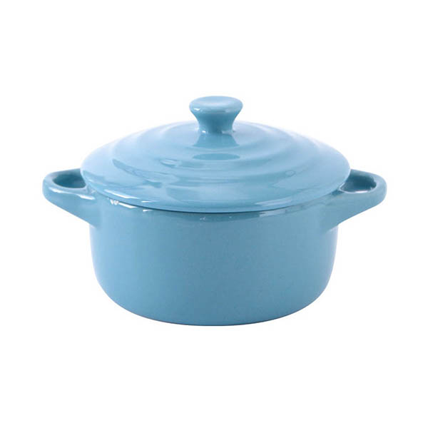 Ceramic Bowl with Lid and Handles - Image 7