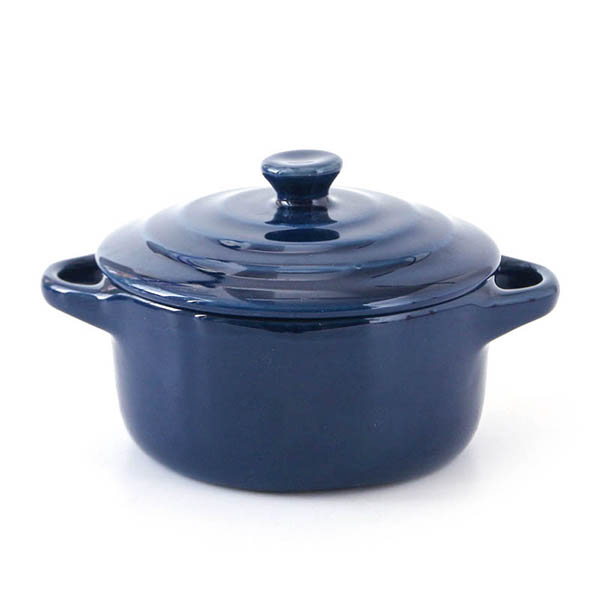 Ceramic Bowl with Lid and Handles - Image 8