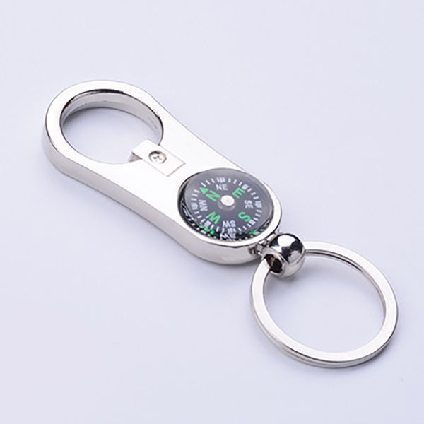 Compass Bottle Opener Keychain