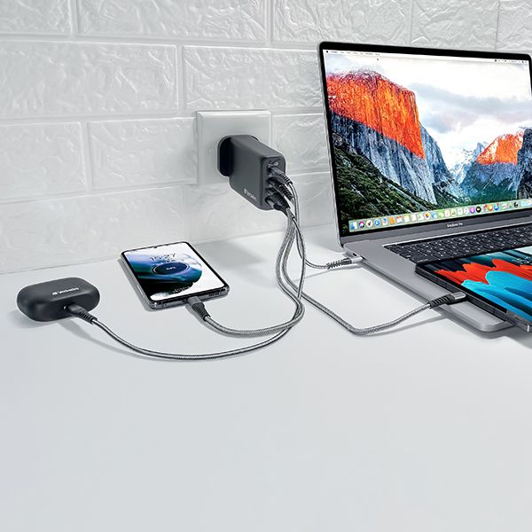 Verbatim-3 Port 65WPD 3.0 & QC 3.0 GaN Charger - Image 3